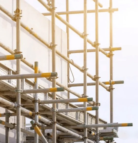 detalle de un andamio